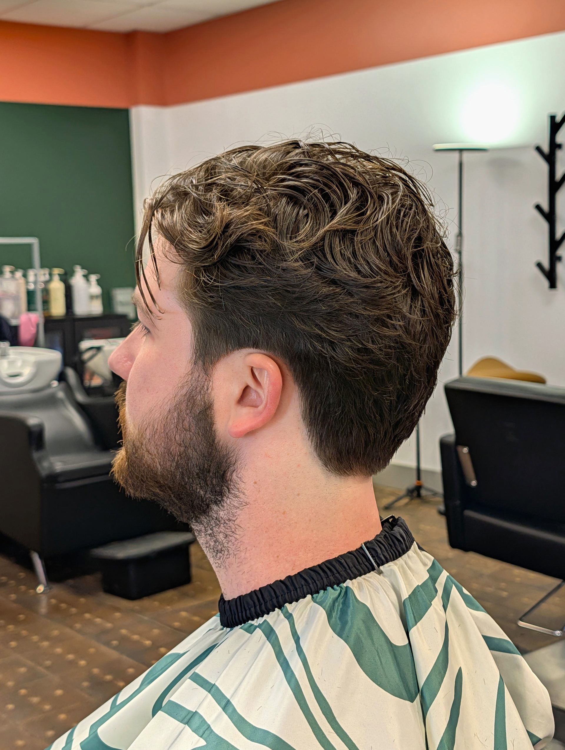 A textured curly cut finished in the chair, posted from SalonFawn.