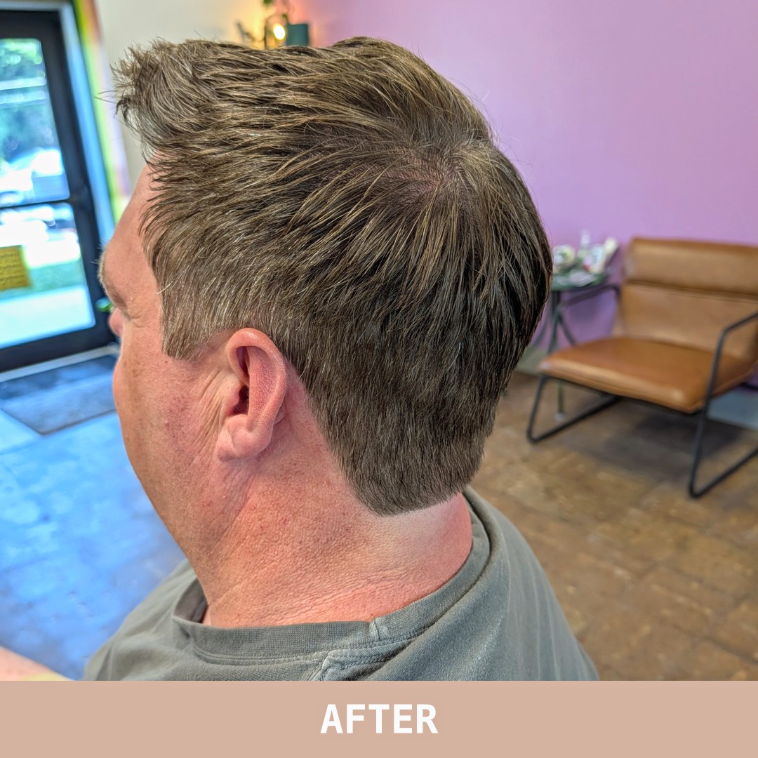 After: the same client's finished cut, made in SalonFawn.